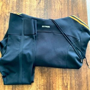 Ivy Park Black Hooded Sweatshirt with Mesh/athletic tights